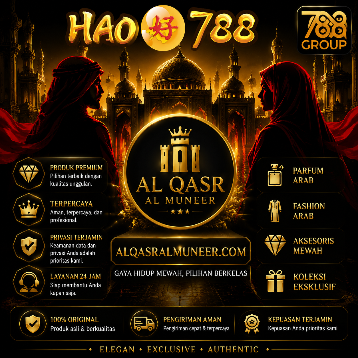 HAO788 | AlQasrAlMuneer Toko Online Viral Eksklusif dengan Produk Berkualitas Tinggi