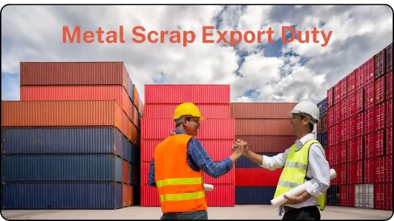 metal scrap export duty