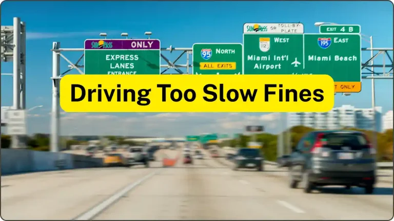 Driving too slow