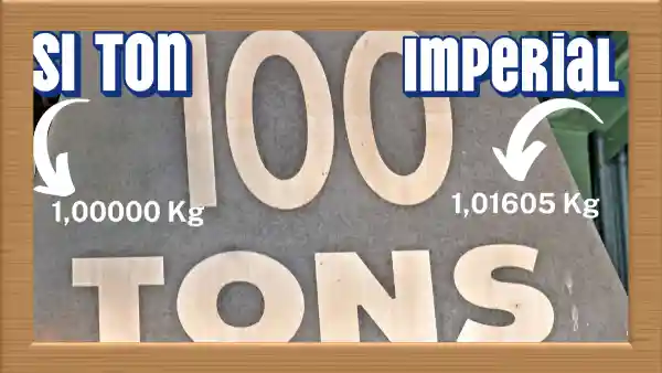 METRIC TON VS IMPERIAL TON